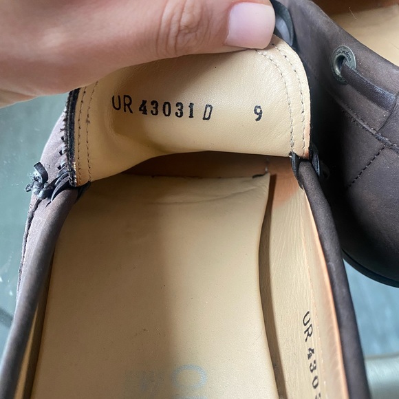Mens Ferragamo brown loafer shoes in size 9 main image 5